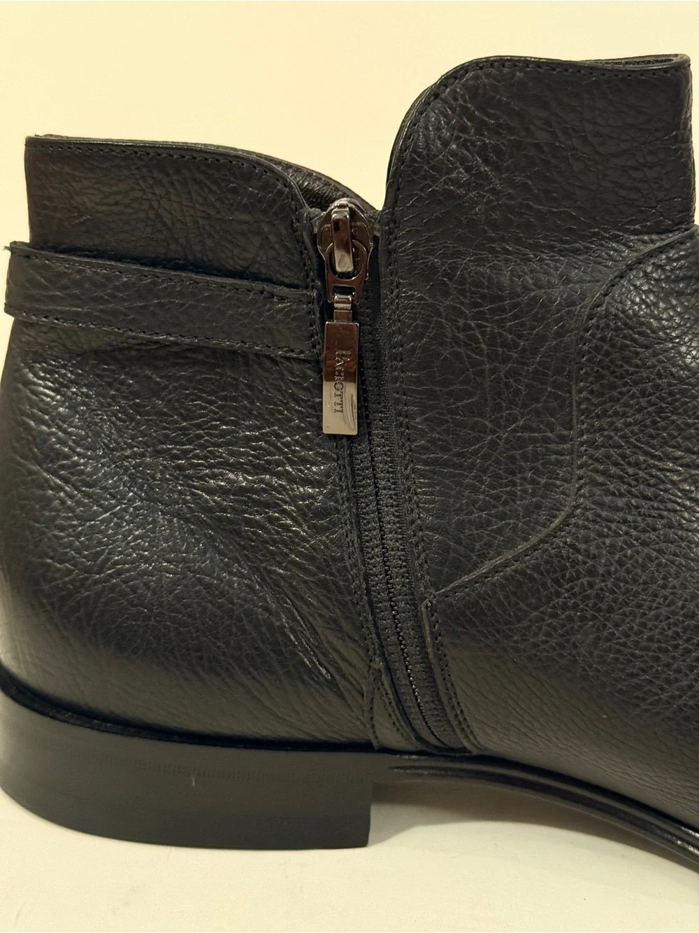 Cesare Paciotti Black Leather Dagger Ankle Boots 10 C NEW w/ Dust Bag Italy